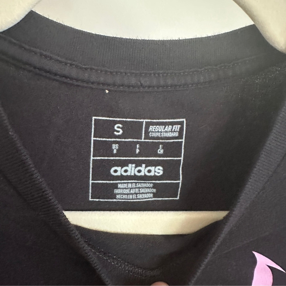 Kids Adidas Black Messi 10 Regular Fit Short Sleeve Tee - S - Picture 2 of 4